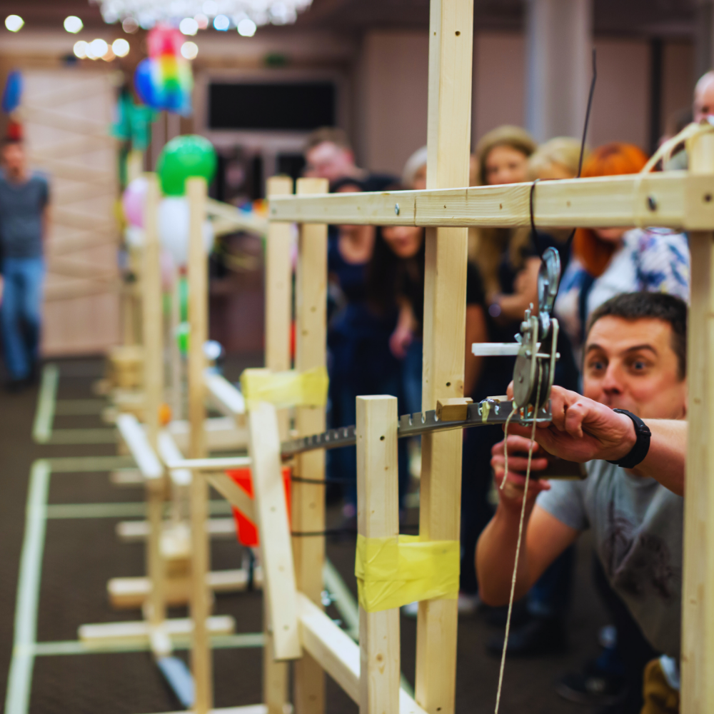 Zdjęcie z realizacji Maszyny Goldberga